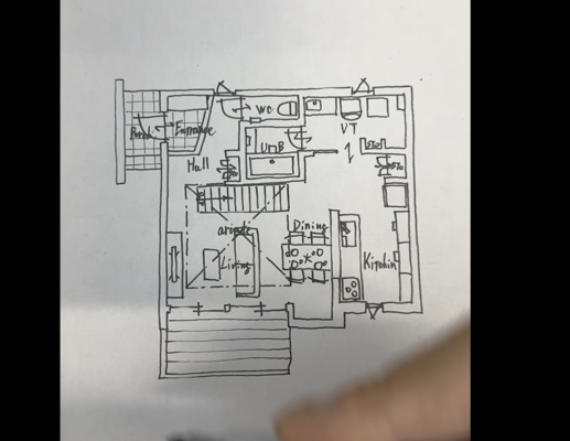 【函館・北斗・七飯の住宅会社】プレゼン用手書き図面動画